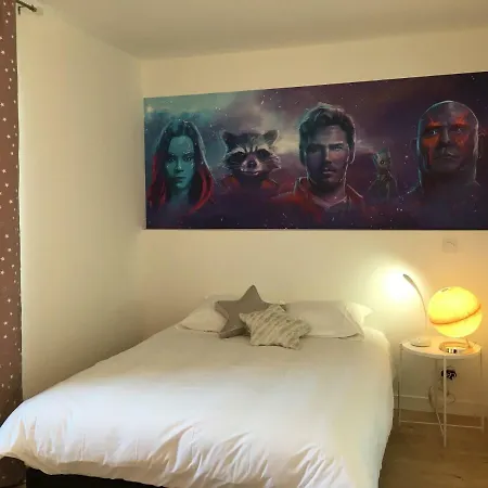 Apartmán Le Galaxy Centre La Breche Wifi Calme Vue Jardin